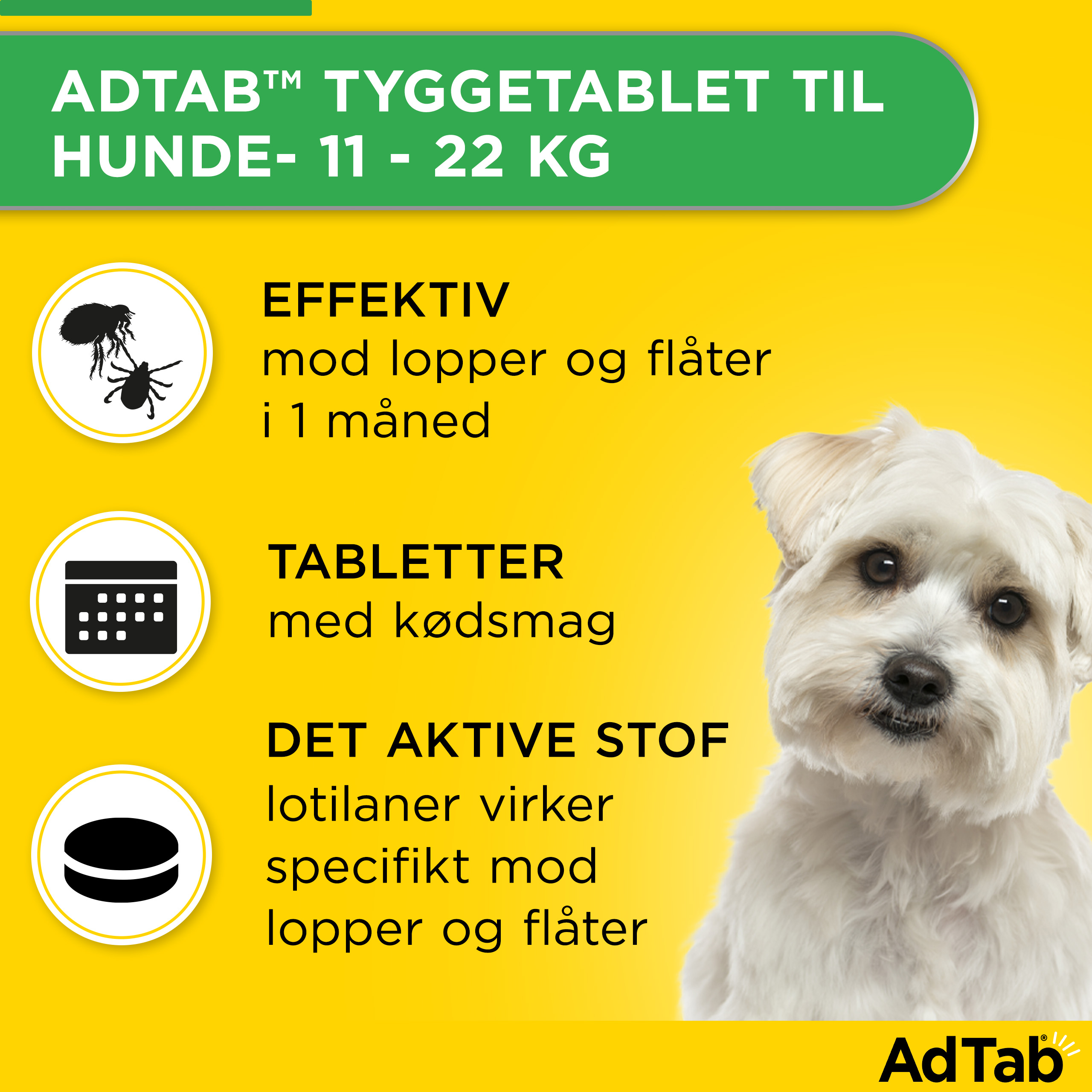 AdTab til hunde >11-22 kg