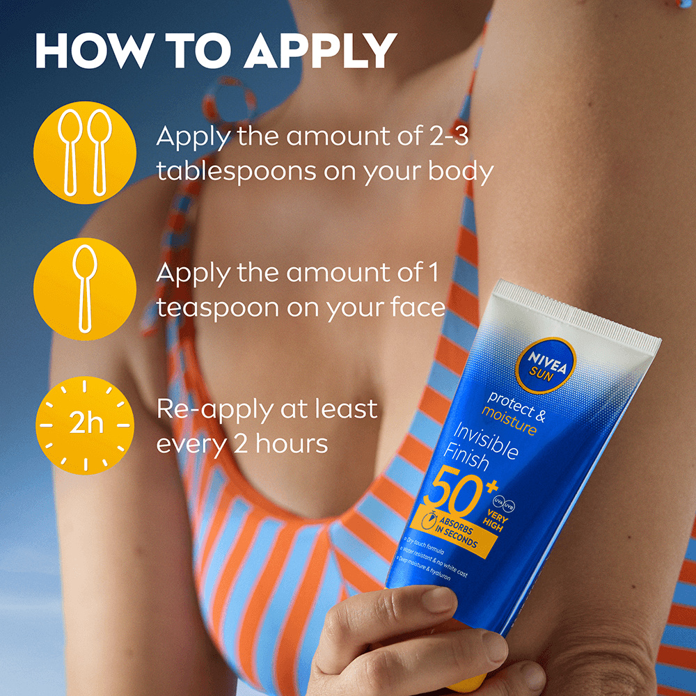 NIVEA Protect & Moisture Invisible Finish SPF50+