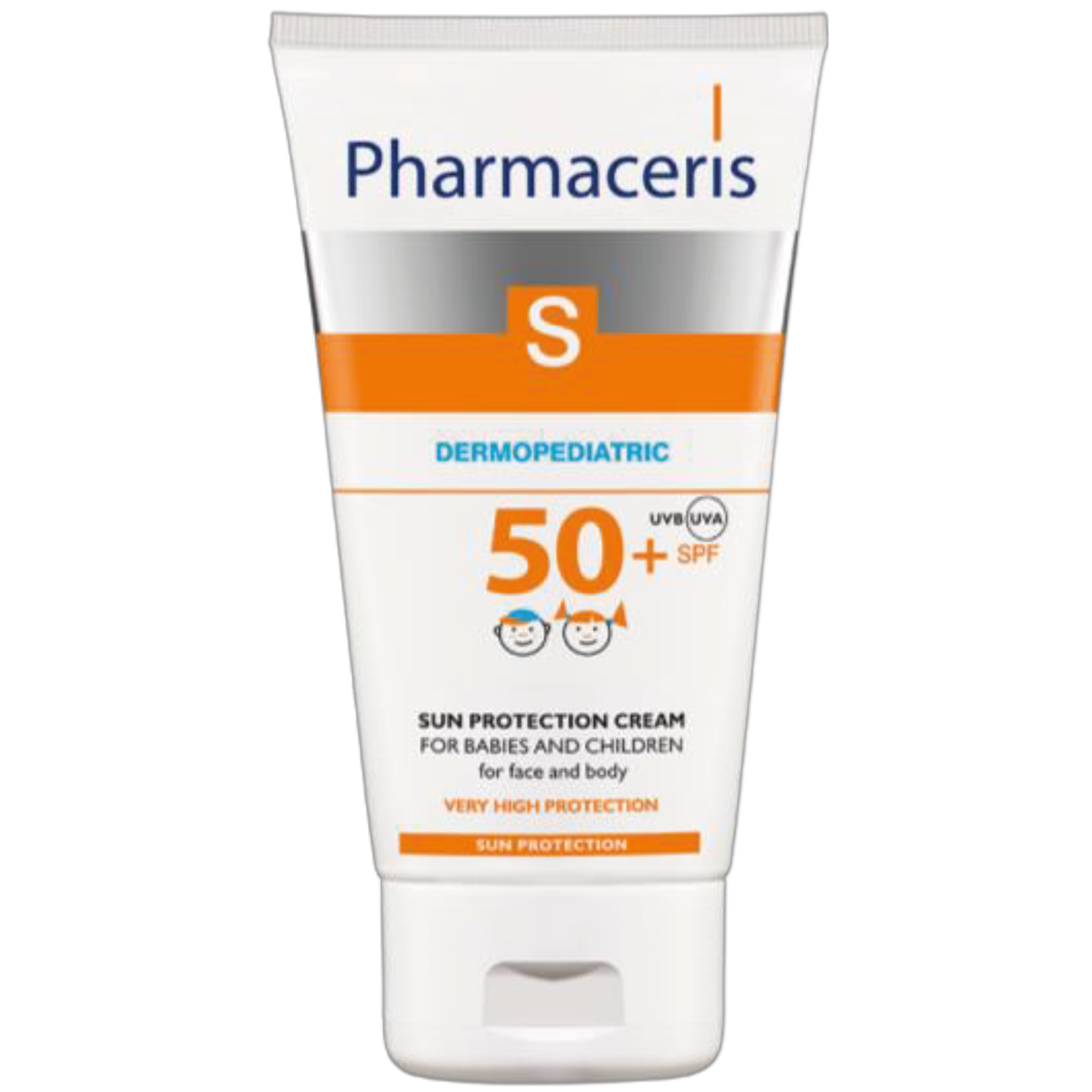 Pharmaceris S Sun Protection blid beskyttende solcreme til børn og babyer, SPF 50+