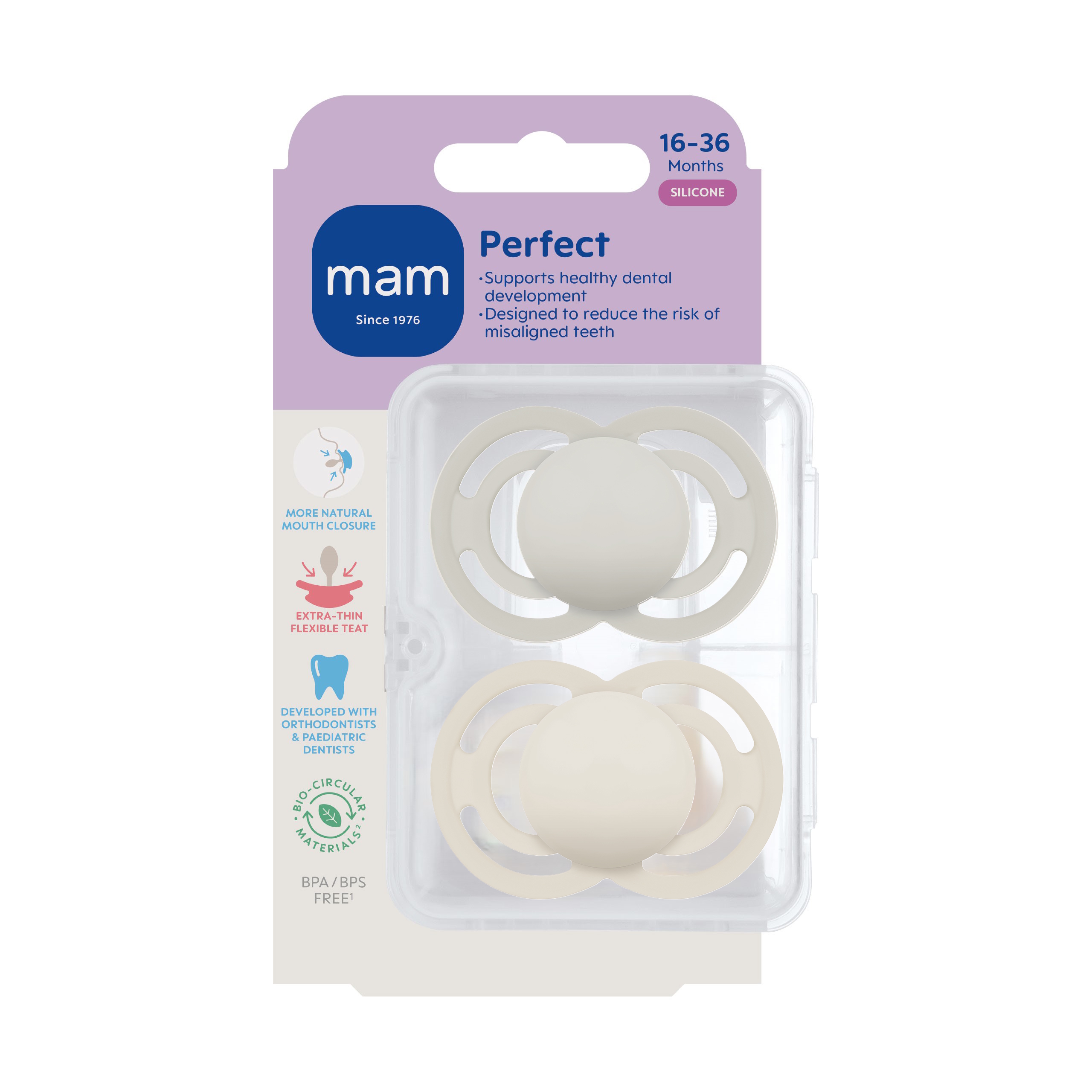 MAM Perfect Silk 16-36m 2p Box V Neutral