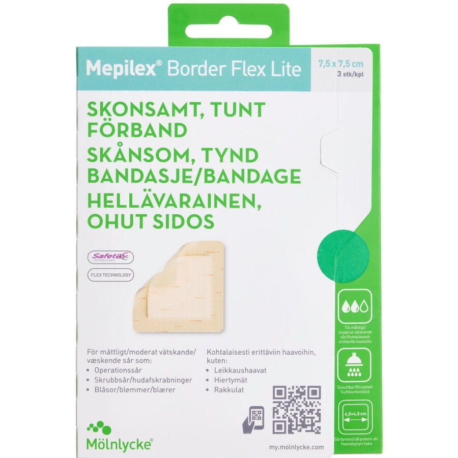 Mepilex Border Flex Lite 7,5 x 7,5 cm