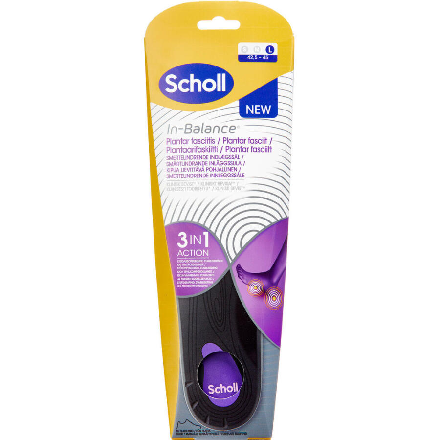 Scholl Med Insoles Plantar Fasciitis (L)