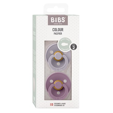 BIBS Colour 2-pak Fossil Grey/Mauve Size 2