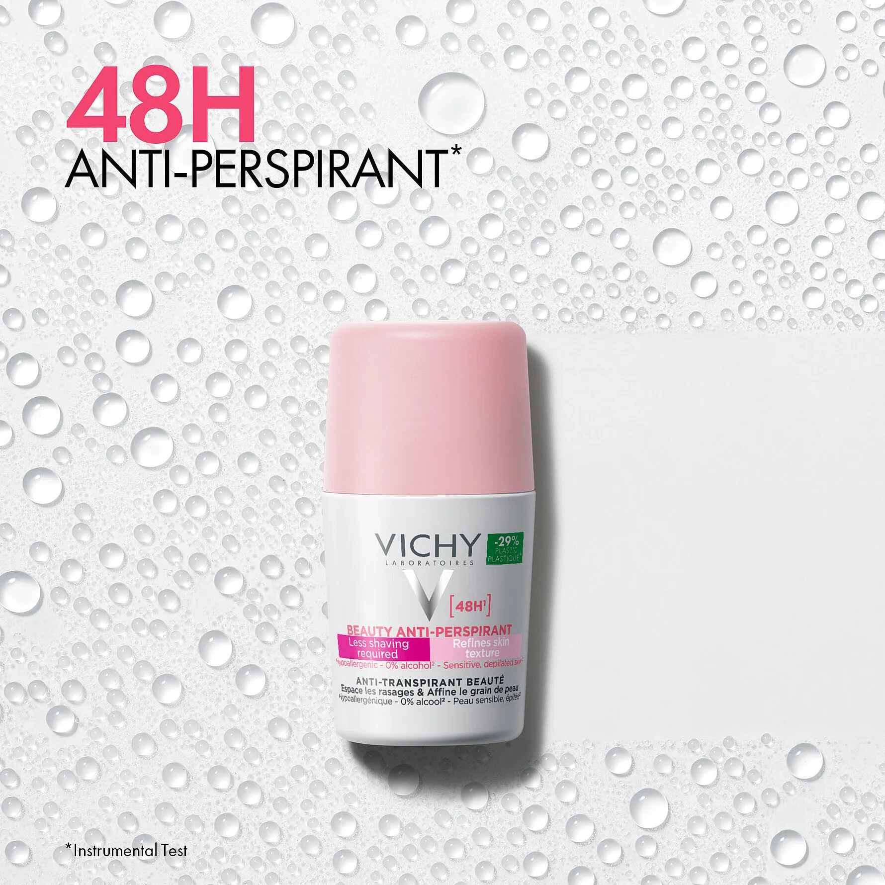 Vichy Beauty Antiperspirant Deodorant Roll-On 48T