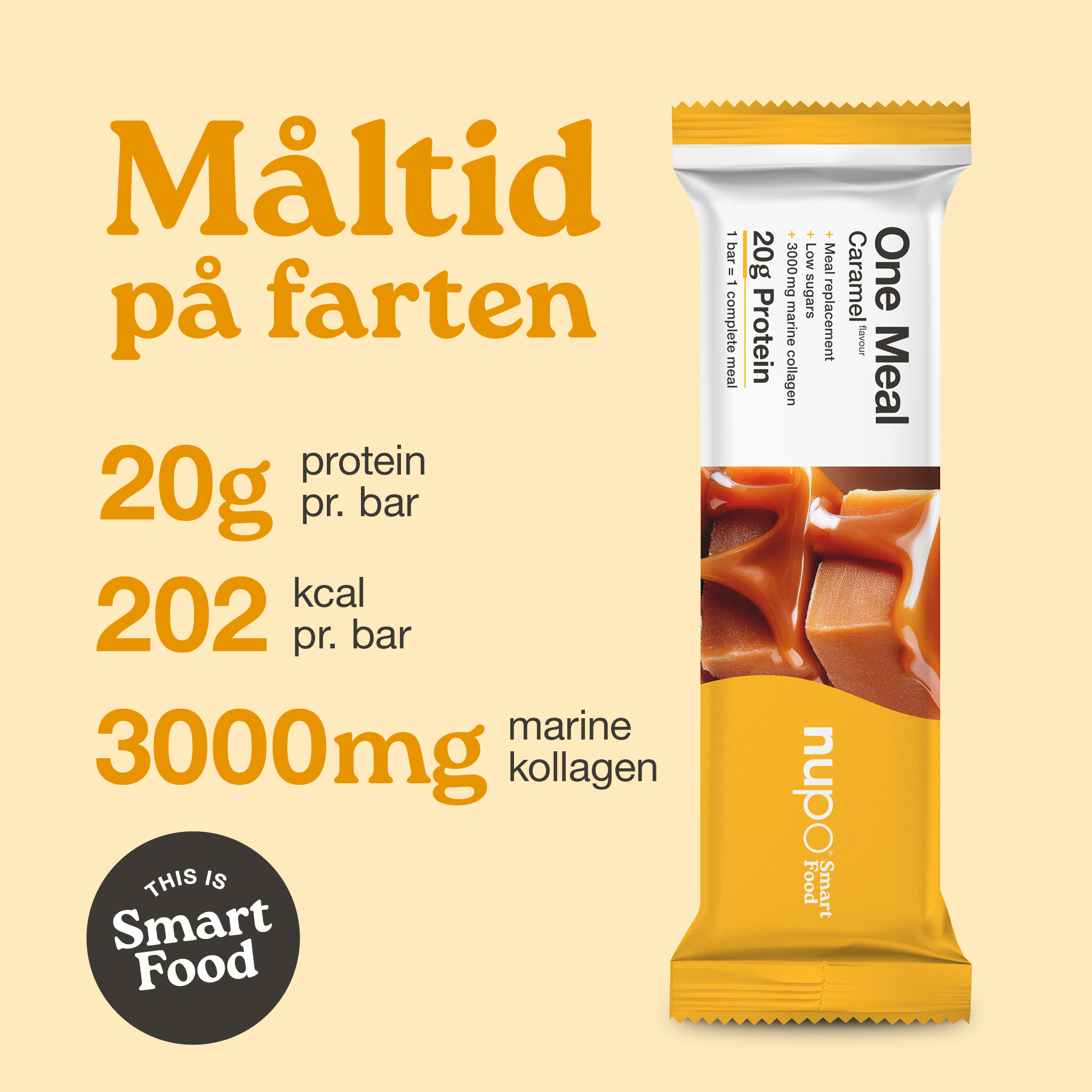 Nupo One Meal Bar Caramel +Collagen