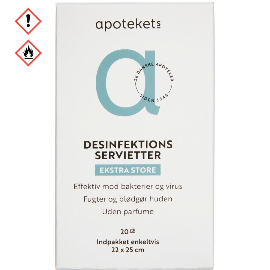 Apotekets Desinfektionsserviet Ekstra stor