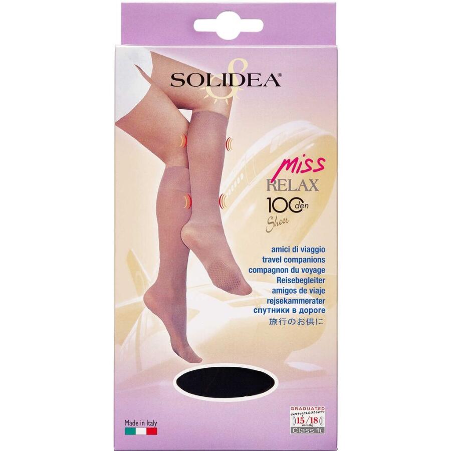 Solidea Knæ Miss Relax 100 SH Sort Large