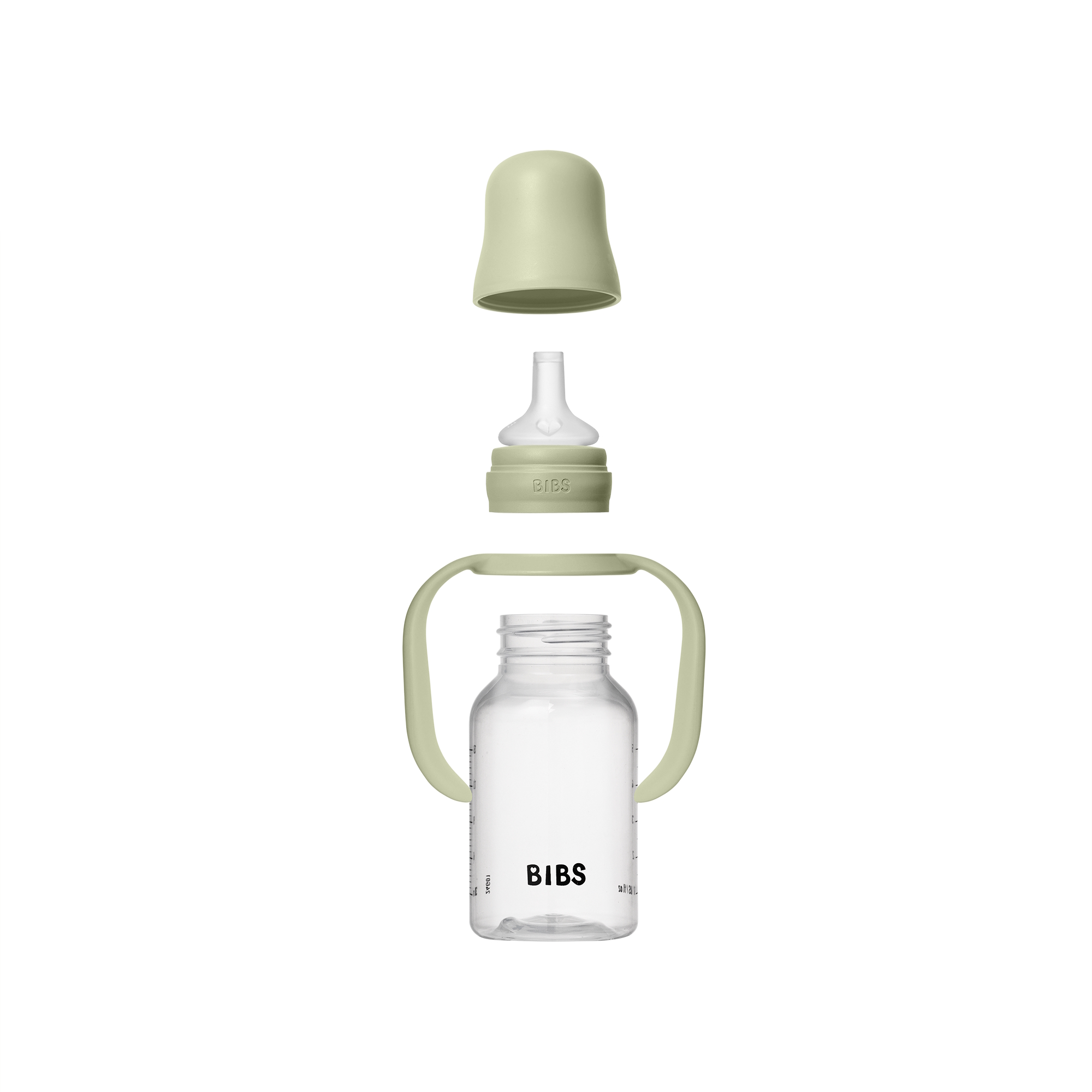 BIBS Baby Sippy Bottle Spout Silicone 1 pack 150 ml Sage