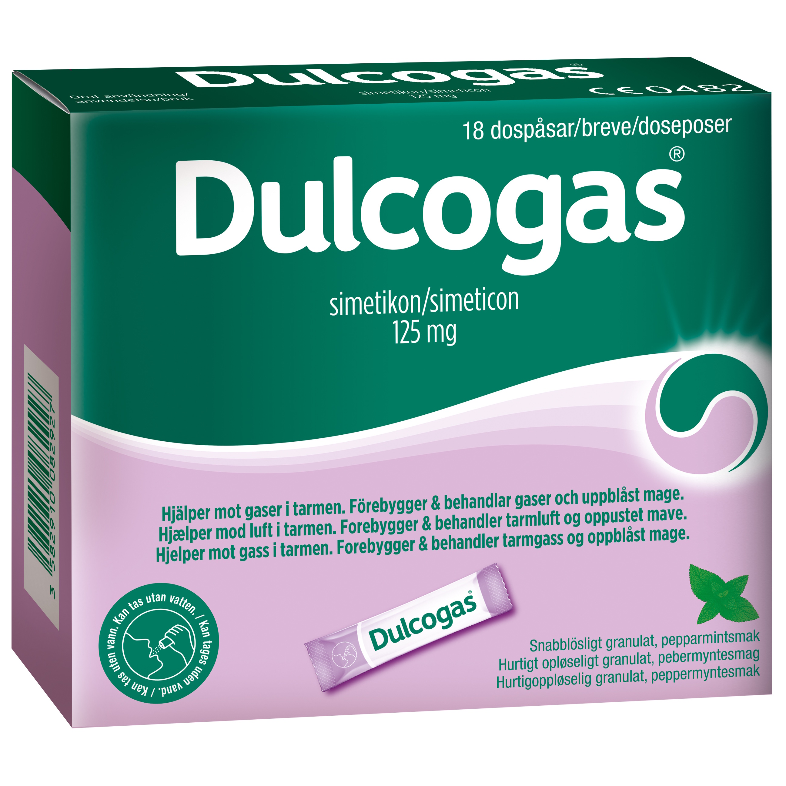 Dulcogas Simeticon 125 mg breve